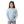 Girls Hooded Neck Striped Sweatshirt Light Blue