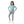 Girls Hooded Neck Striped Sweatshirt Mint