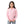 Girls Hooded Neck Striped Sweatshirt Rose