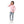 Girls Hooded Neck Striped Sweatshirt Rose