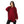 Burgundy Turn Down Collar Oversized Shirt