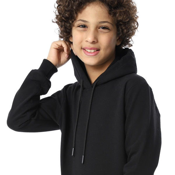 Slip_On_Fleeced_Boys_Hoodie_-_Black