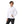Long Sleeves White Slip On Hoodie For Boys
