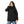 Long Sleeves Slip On Fleeced Plain Hoodie - Black