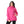 Long Sleeves Slip On Fleeced Plain Hoodie - Fuchsia
