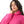 Long Sleeves Slip On Fleeced Plain Hoodie - Fuchsia