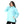 Long Sleeves Slip On Fleeced Plain Hoodie - Aqua