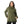 Long Sleeves Slip On Fleeced Plain Hoodie - Army Green
