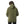 Long Sleeves Slip On Fleeced Plain Hoodie - Army Green
