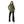 Long Sleeves Slip On Fleeced Plain Hoodie - Army Green