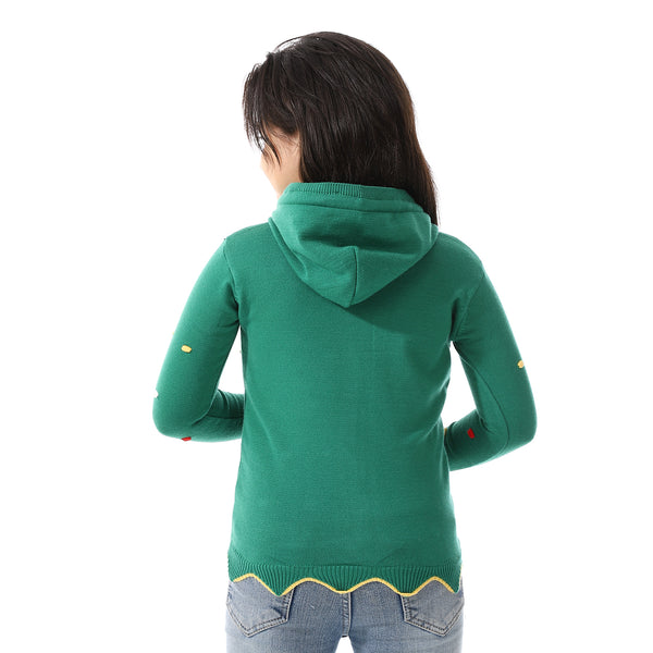 Padded_Prominent_Sweatshirt_For_Girls_GREEN