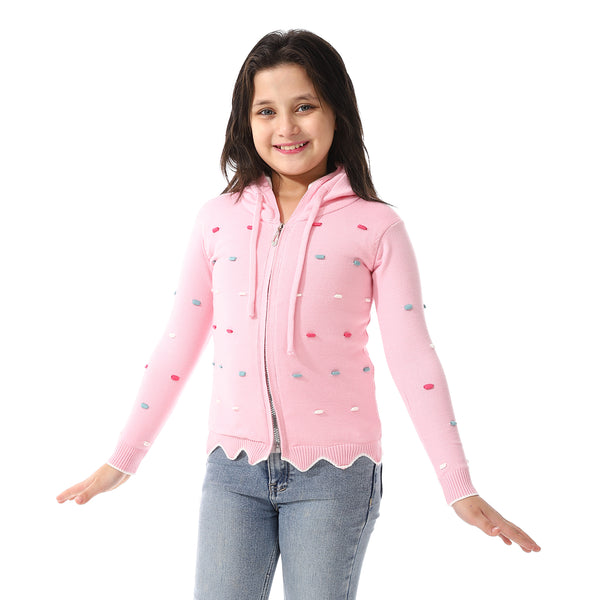 Padded_Prominent_Sweatshirt_For_Girls_PINK