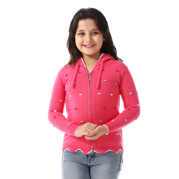 Padded_Prominent_Sweatshirt_For_Girls_FUCHSIA