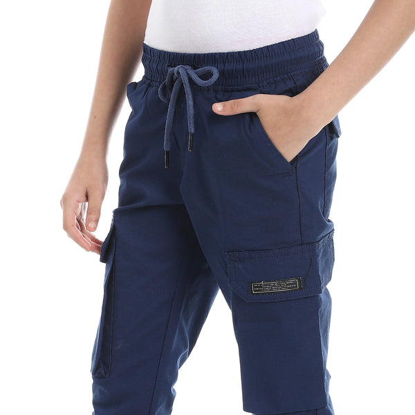Navy_Blue_Elastic_Waist_Boys_Cargo_Pants