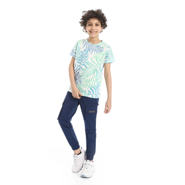 Navy_Blue_Elastic_Waist_Boys_Cargo_Pants