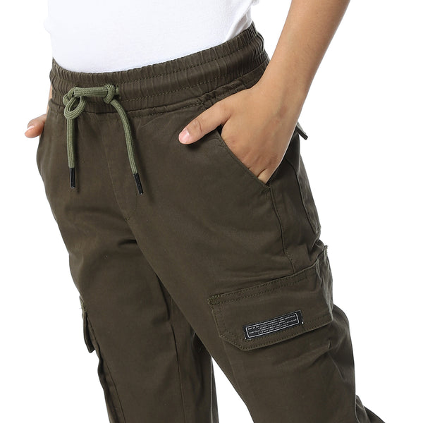 Army_Green_Elastic_Waist_Boys_Cargo_Pants