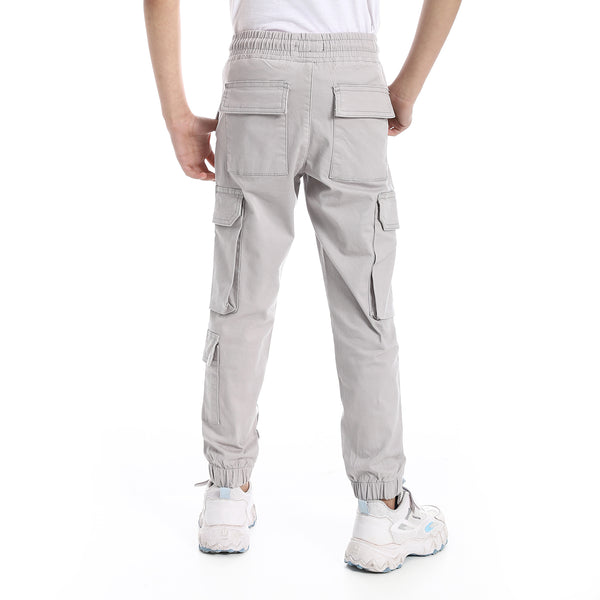 Light_Grey_Elastic_Waist_Boys_Cargo_Pants