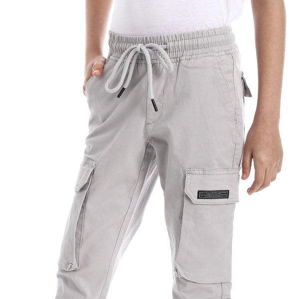 Light_Grey_Elastic_Waist_Boys_Cargo_Pants