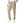 Beige Fly Zipper Button Cargo Pants