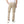 Beige Fly Zipper Button Cargo Pants
