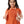 Acrylic Girls Dress With Self Pattern Jacket Orange