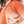 Acrylic Girls Dress With Self Pattern Jacket Orange