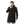 Black Gogh Hooded Double Closure Coat
