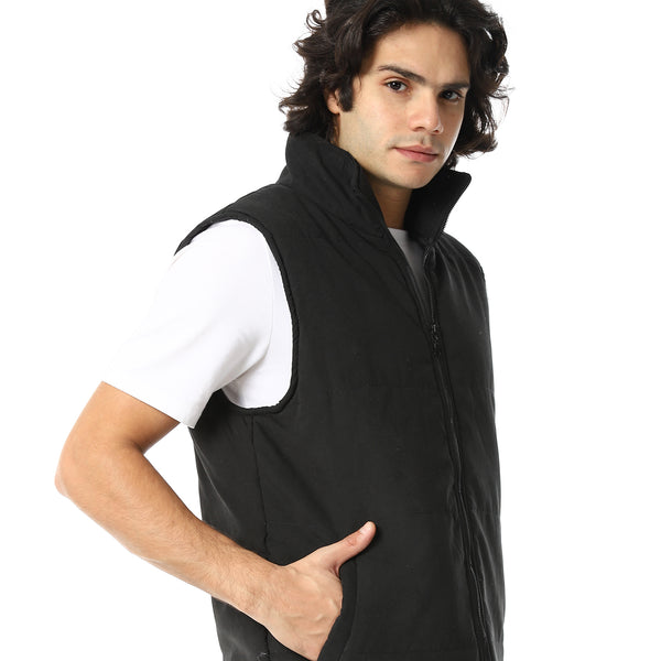 Basic_Turtle_Neck_Bomber_Vest_-_Black