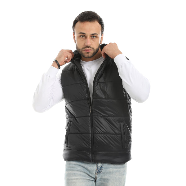 Basic_Turtle_Neck_Bomber_Vest_-_Black