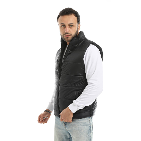 Basic_Turtle_Neck_Bomber_Vest_-_Black