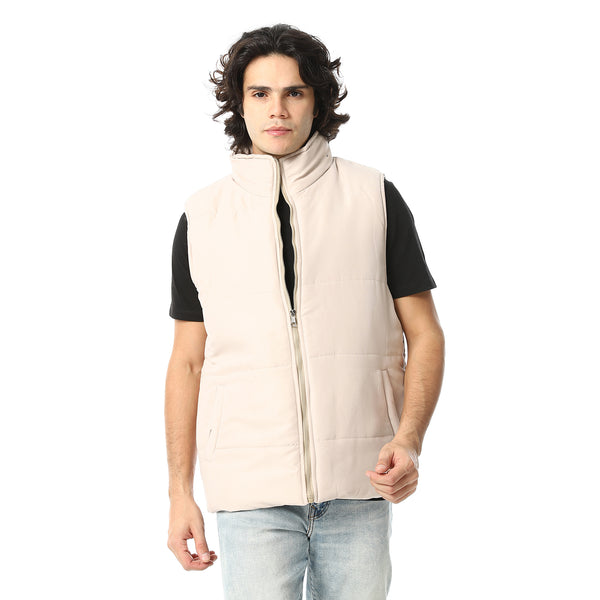 Basic_Turtle_Neck_Bomber_Vest_-_Beige