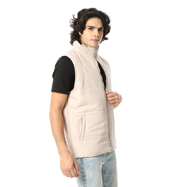 Basic_Turtle_Neck_Bomber_Vest_-_Beige