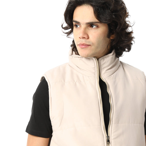 Basic_Turtle_Neck_Bomber_Vest_-_Beige