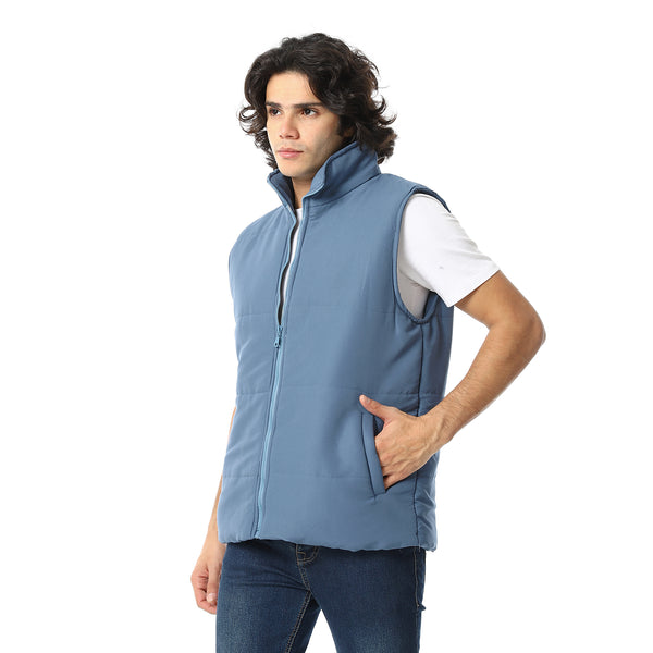Basic_Turtle_Neck_Bomber_Vest_-_Indigo