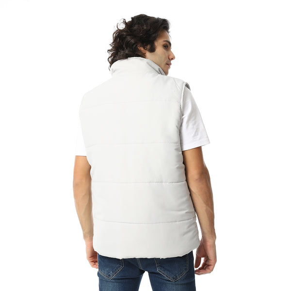 Basic_Turtle_Neck_Bomber_Vest_-_Silver