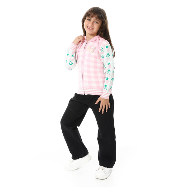 Girls_Checker_Knitted__Sweater_-_Pink_&_White
