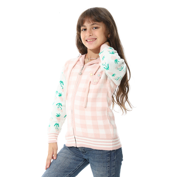 Hoodied_Zipped_Girls__Sweater_-_Sky_Blue