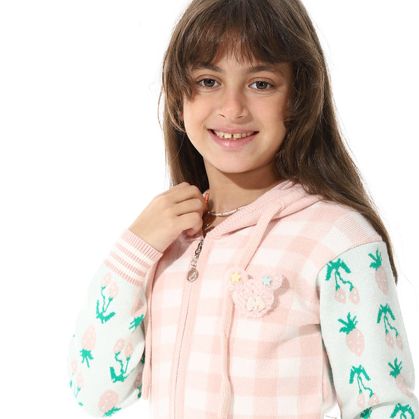 Hoodied_Zipped_Girls__Sweater_-_Sky_Blue