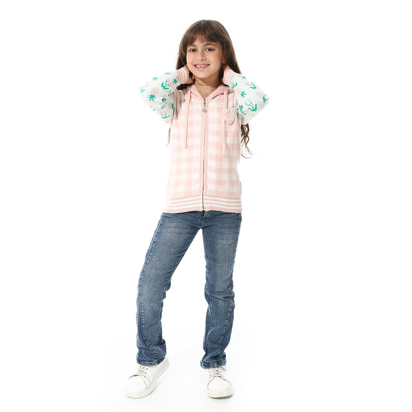 Hoodied_Zipped_Girls__Sweater_-_Sky_Blue