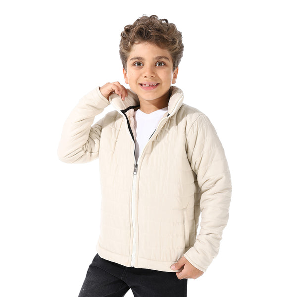 Boy's_Waterproof_Padded_Jacket_With_Fur_-_Light_Beige