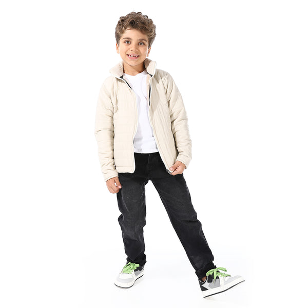 Boy's_Waterproof_Padded_Jacket_With_Fur_-_Light_Beige