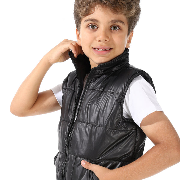 Turtle_Neck_Bomber_Vest_For_Boys_-_Black