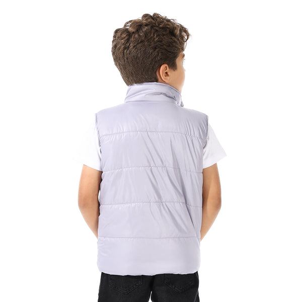 Turtle_Neck_Bomber_Vest_For_Boys_-_Silver