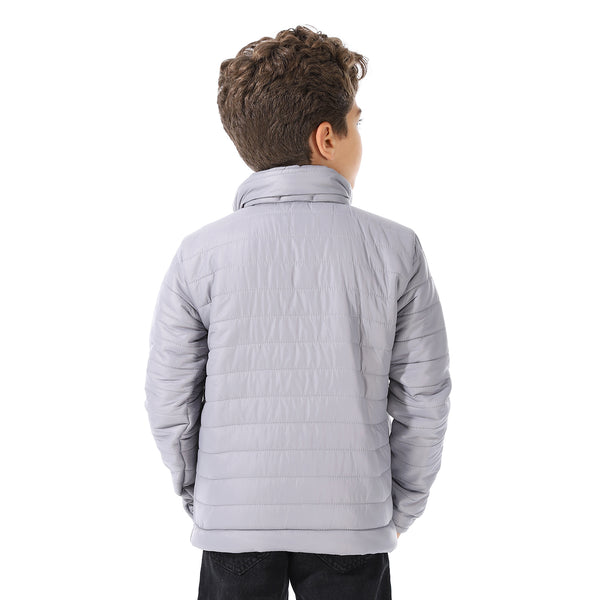 Boy's_Waterproof_Padded_Jacket_With_Fur_-_Silver