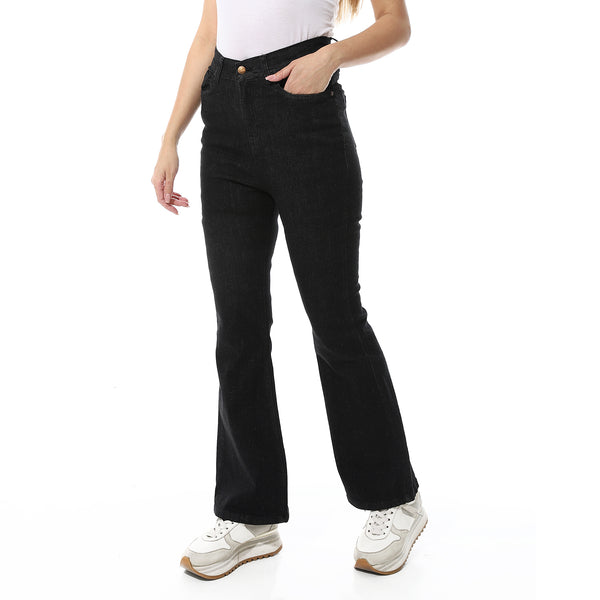 Flare_Leg_Jeans_Pants_Black