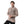 Zip through neck knitted sweater buff beige & black