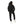 Black-Elastic-Waist-Hooded-Fleeced-Tracksuit