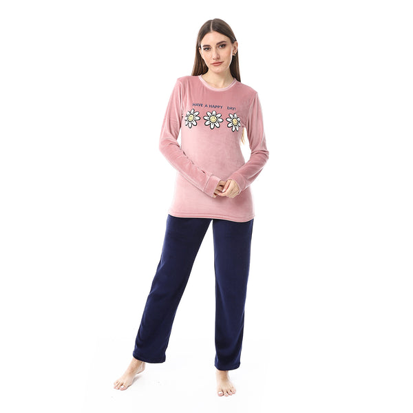 Stitched_Pajama_Set_-_Dusty_Rose_&_Navy_Blue