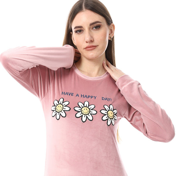 Stitched_Pajama_Set_-_Dusty_Rose_&_Navy_Blue