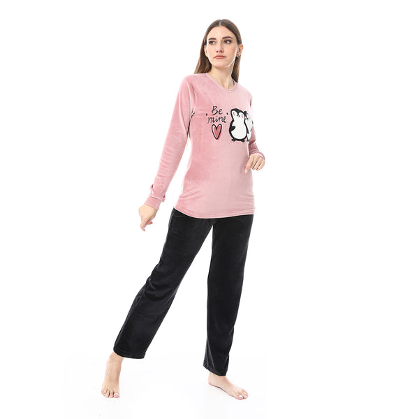 Stitched_Pajama_Set_-_Dusty_Rose_&_Black